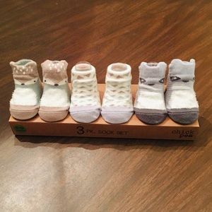 Boys 0-12 months Fox Socks Set of 3 🦊